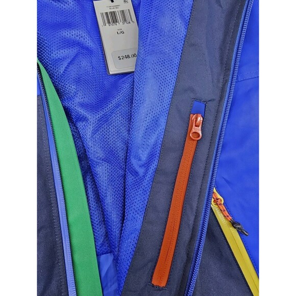 Polo Ralph Lauren Colorblock Water-Resistant Hooded Jacket L Blue Multi - Picture 9 of 12